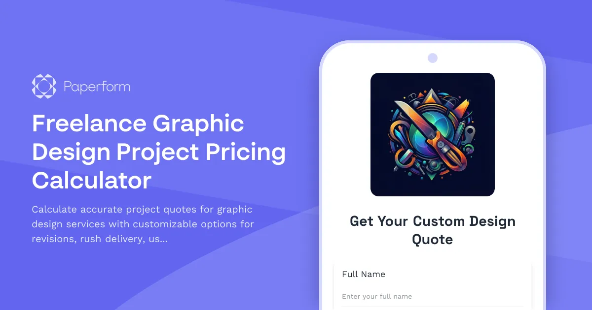 Freelance Graphic Design Project Pricing Calculator