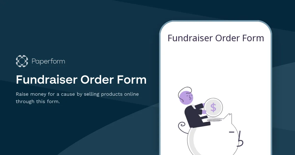 Fundraiser Order Form