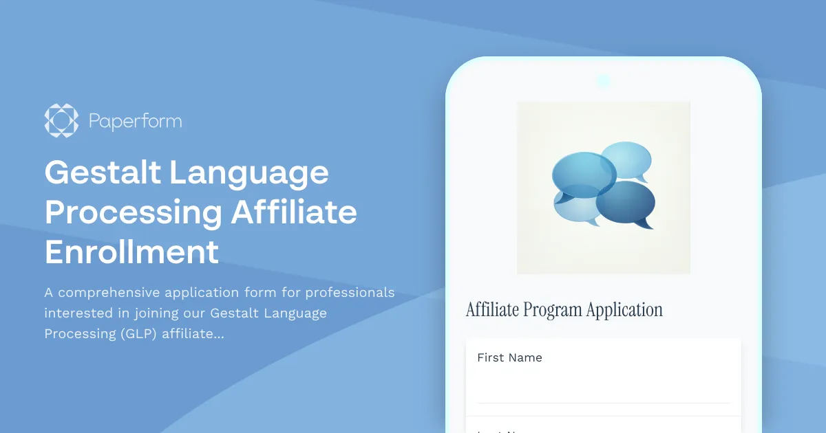 Gestalt Language Processing Affiliate Enrollment