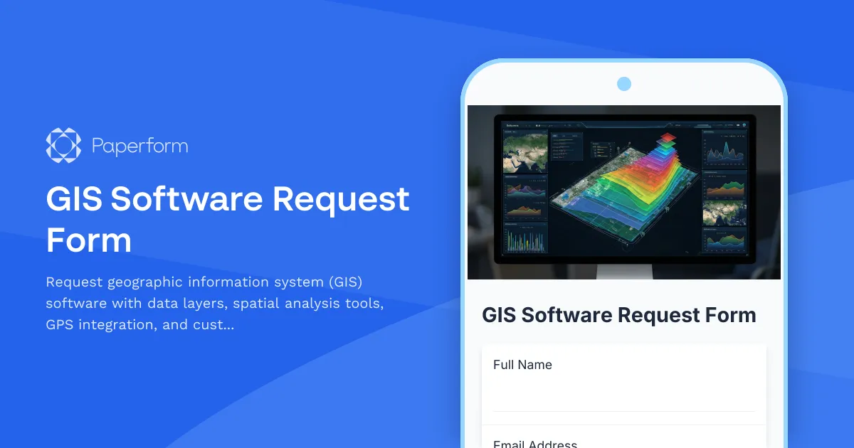 GIS Software Request Form