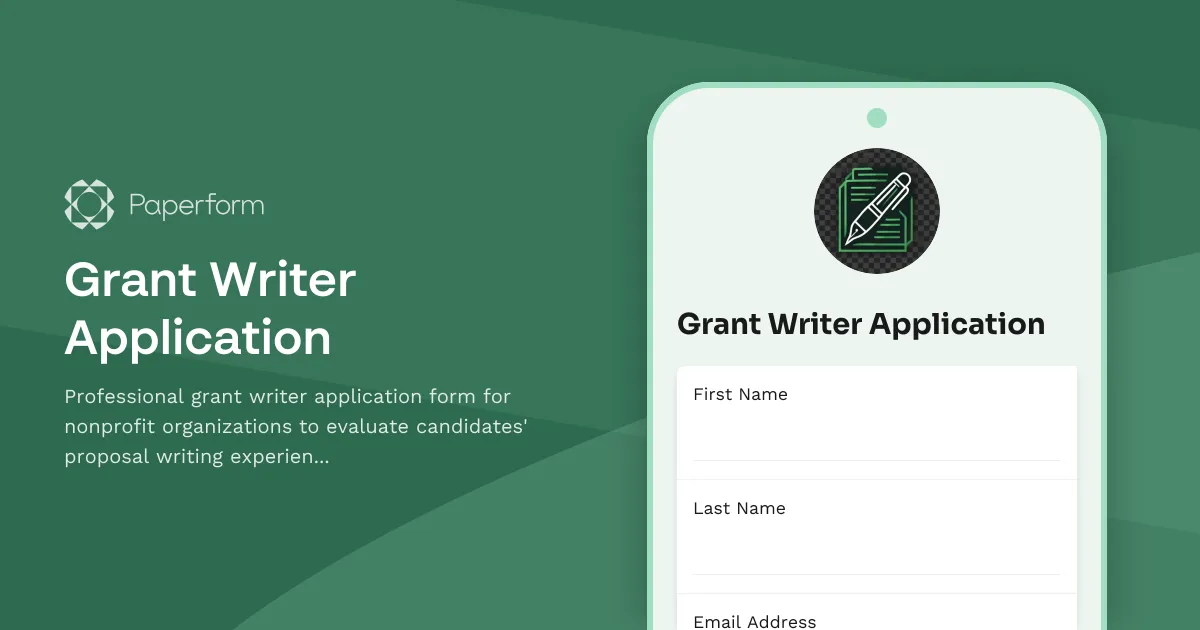 Grant Writer Application