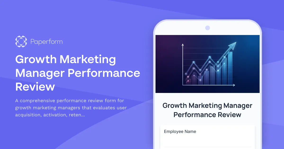 Growth Marketing Manager Performance Review