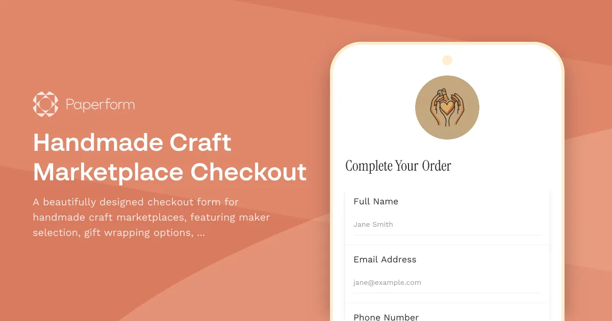 Handmade Craft Marketplace Checkout