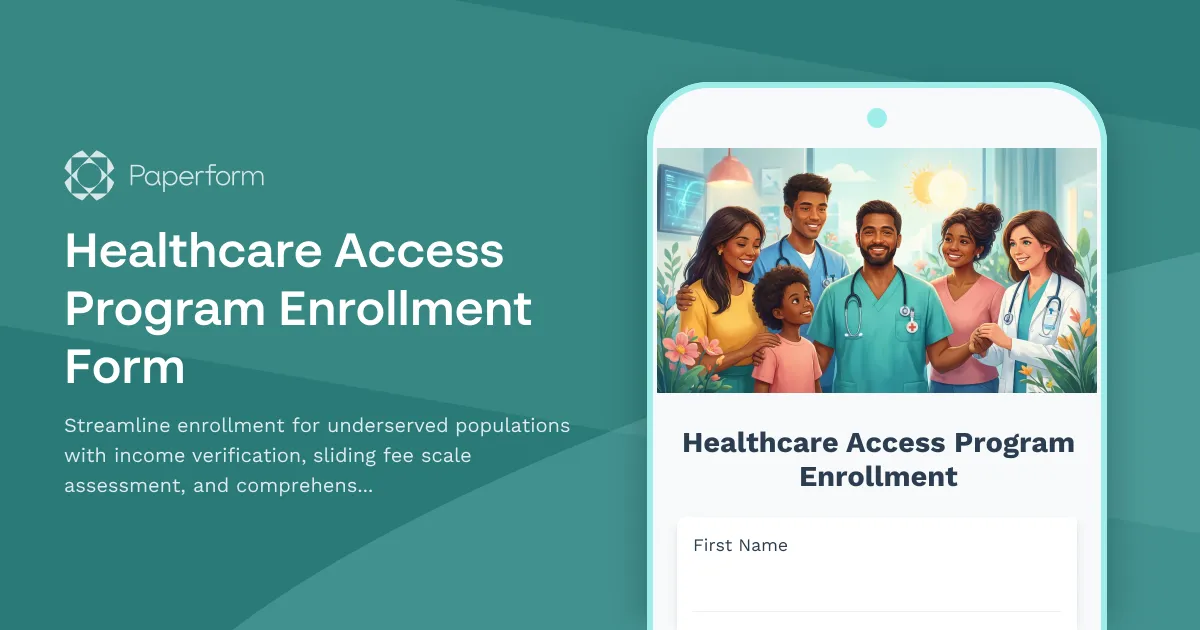 Healthcare Access Program Enrollment Form
