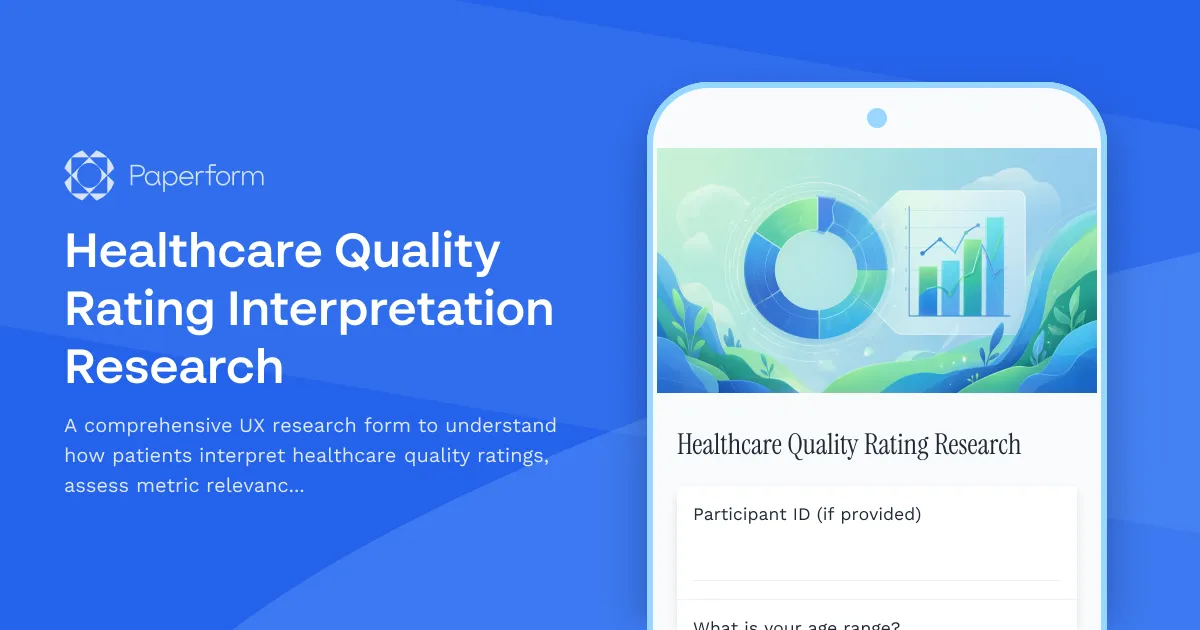 Healthcare Quality Rating Interpretation Research