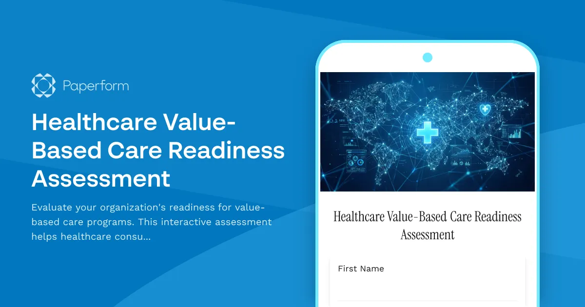 Healthcare Value-Based Care Readiness Assessment