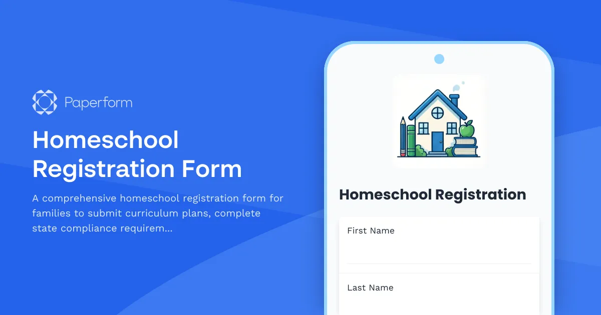Homeschool Registration Form