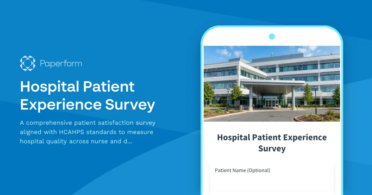 Hospital Patient Experience Survey