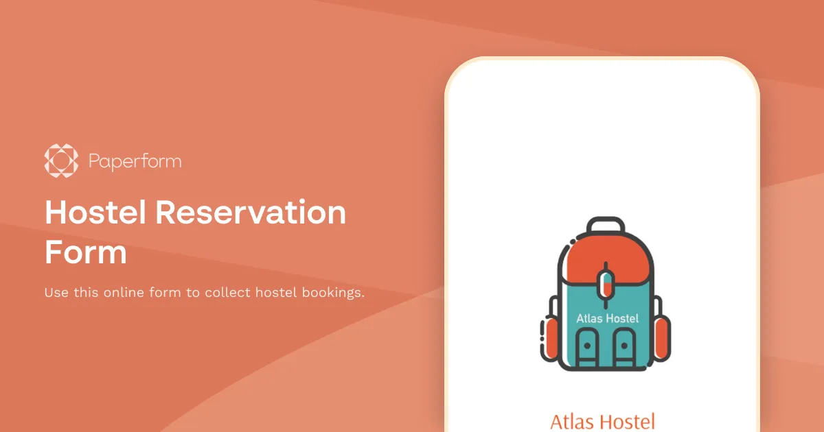 Hostel Reservation Form