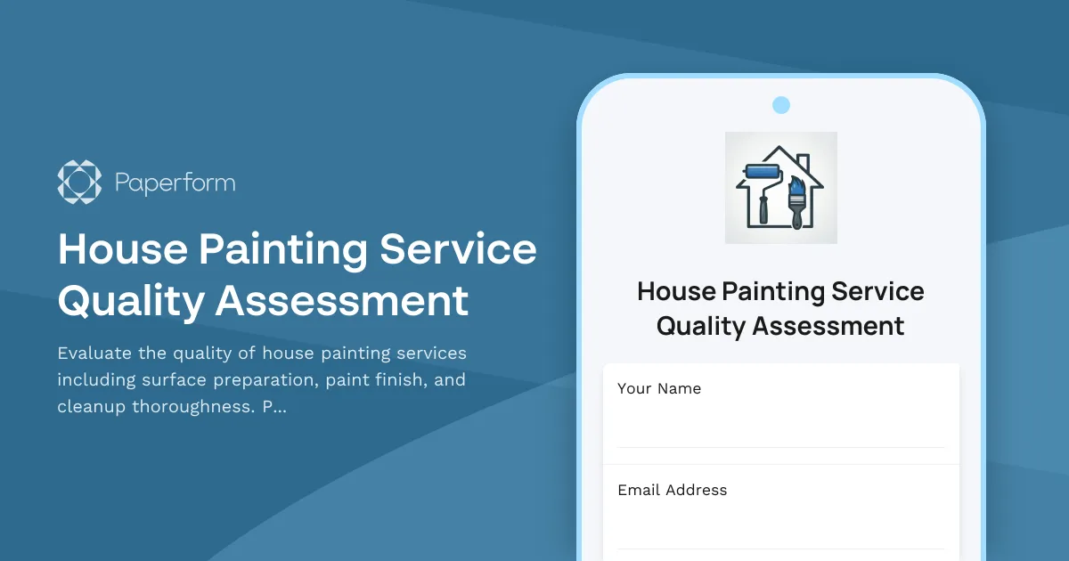 House Painting Service Quality Assessment