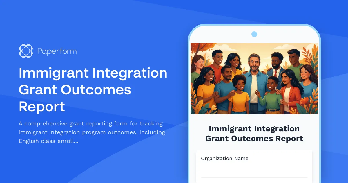 Immigrant Integration Grant Outcomes Report