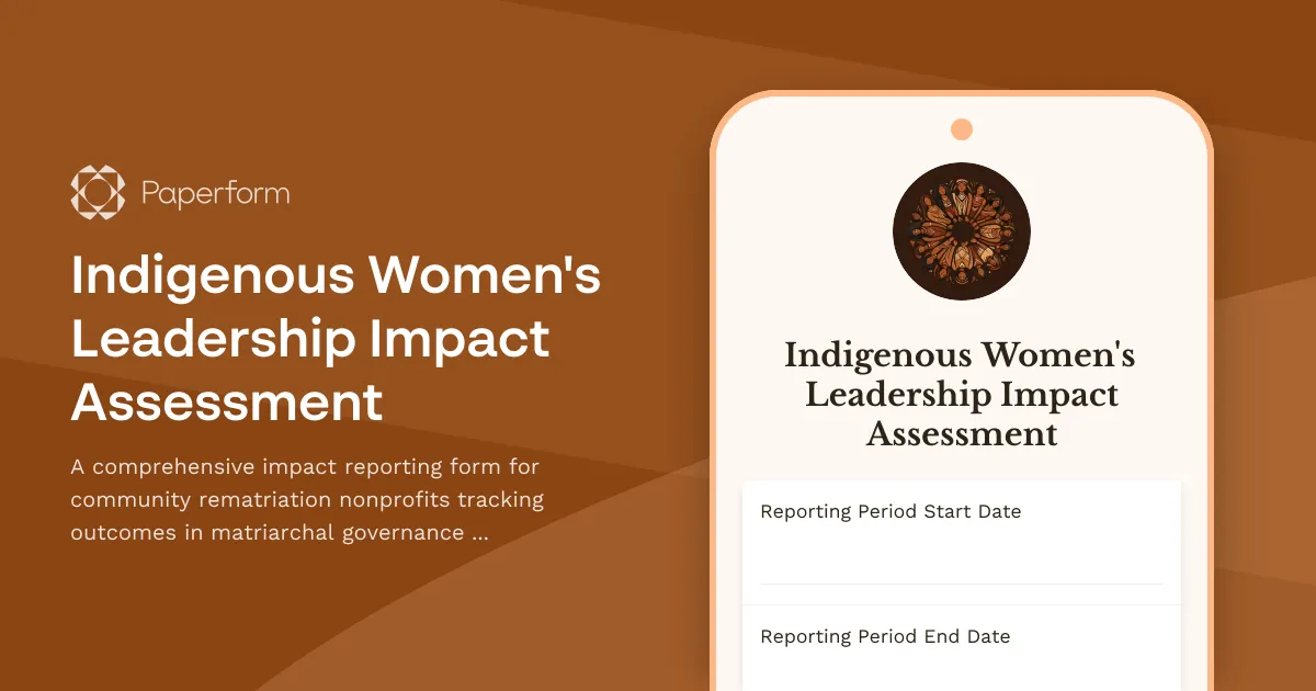 Indigenous Women's Leadership Impact Assessment