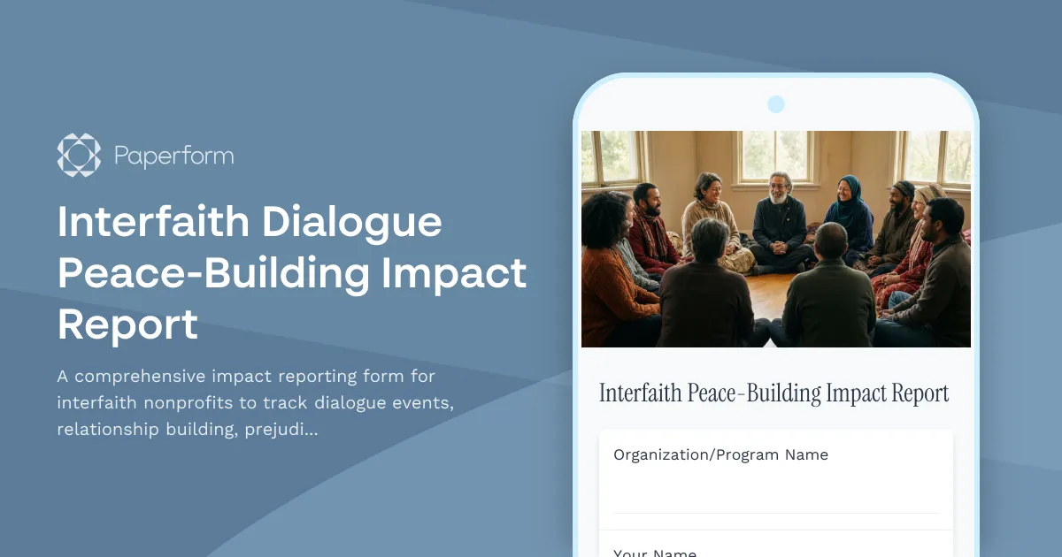 Interfaith Dialogue Peace-Building Impact Report