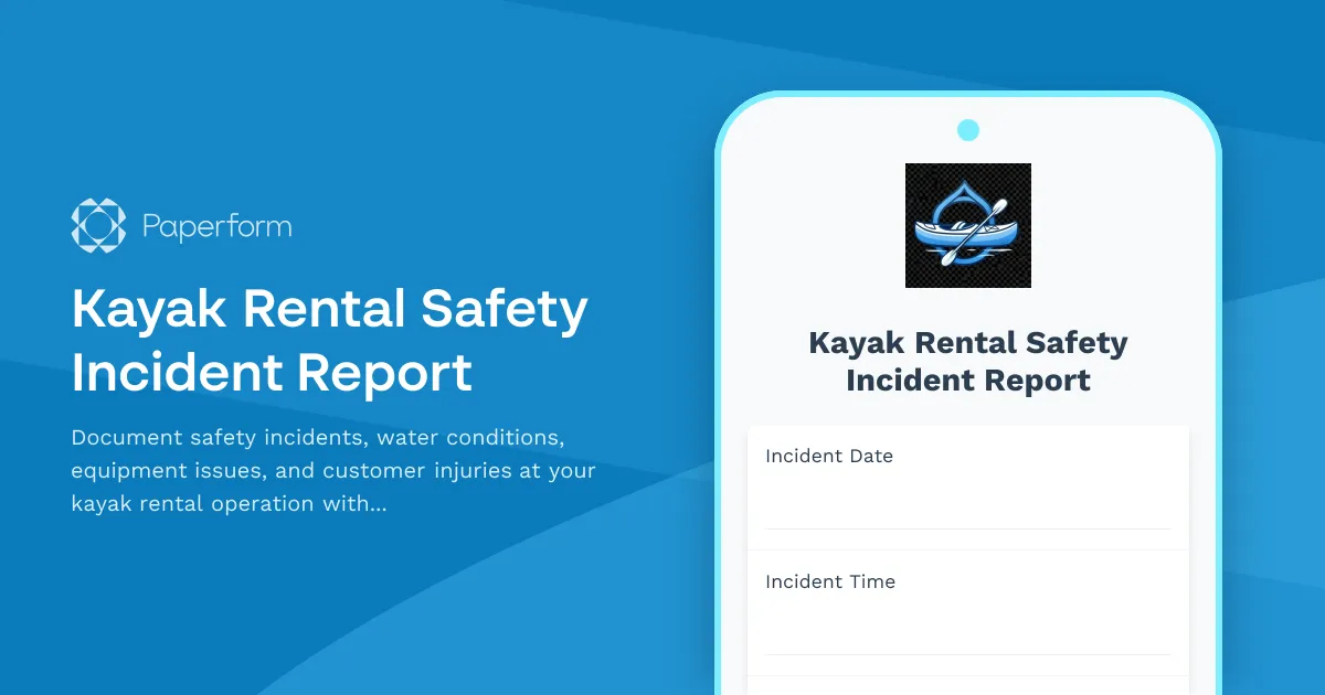 Kayak Rental Safety Incident Report