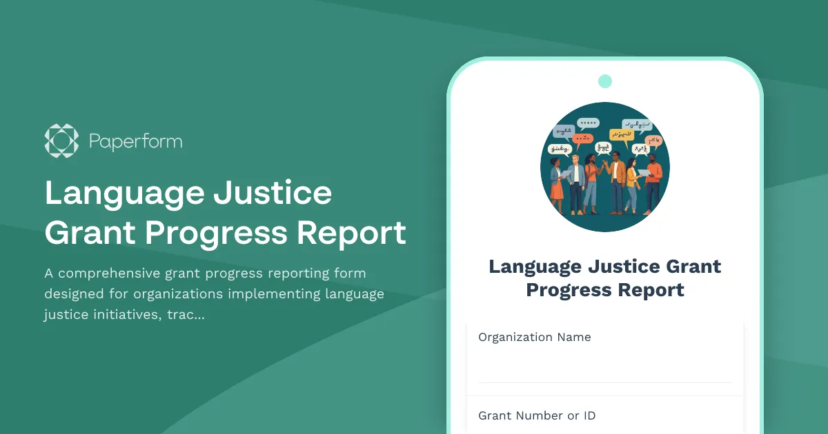 Language Justice Grant Progress Report