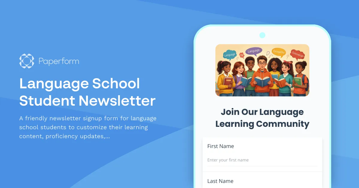 Language School Student Newsletter