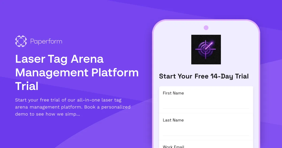 Laser Tag Arena Management Platform Trial