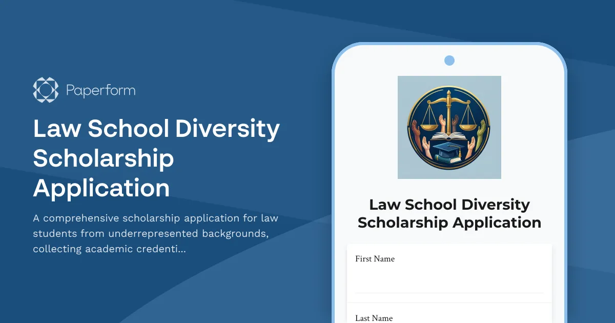Law School Diversity Scholarship Application