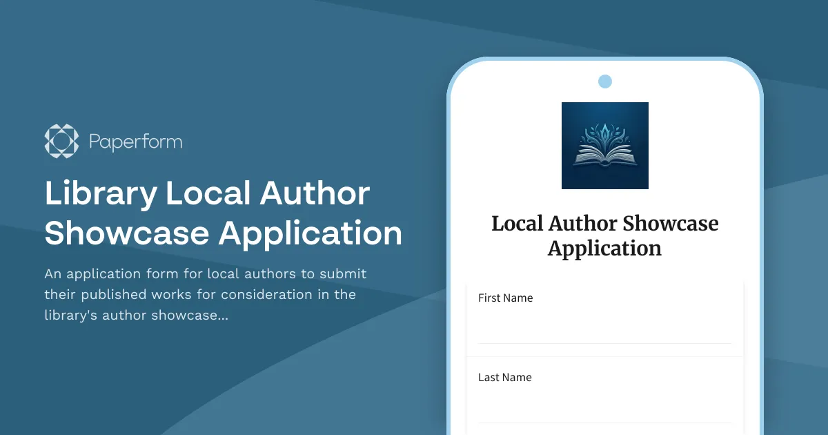 Library Local Author Showcase Application