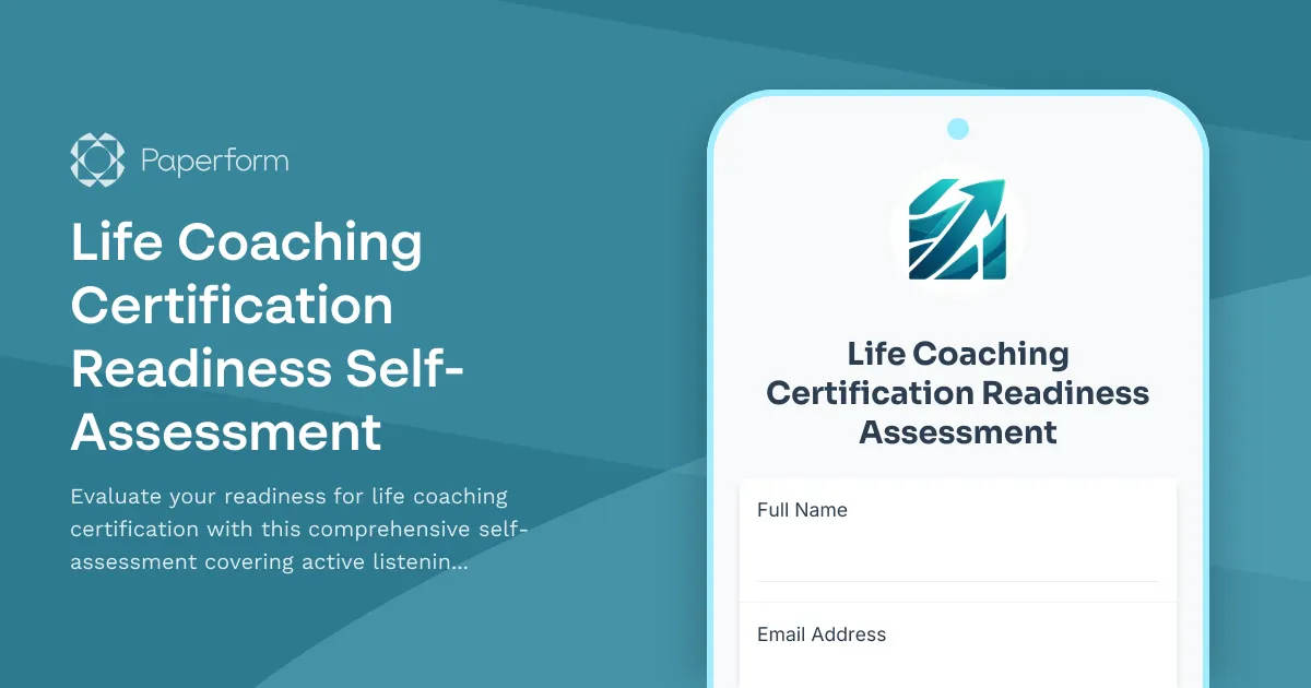 Life Coaching Certification Readiness Self-Assessment