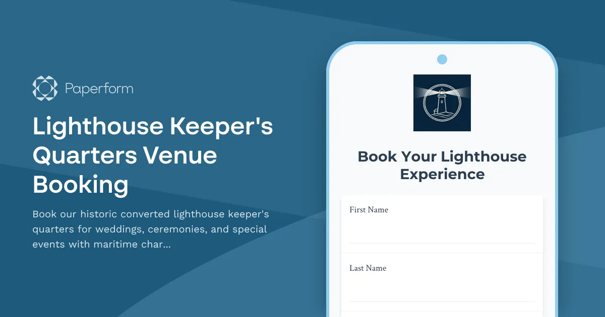 Lighthouse Keeper's Quarters Venue Booking