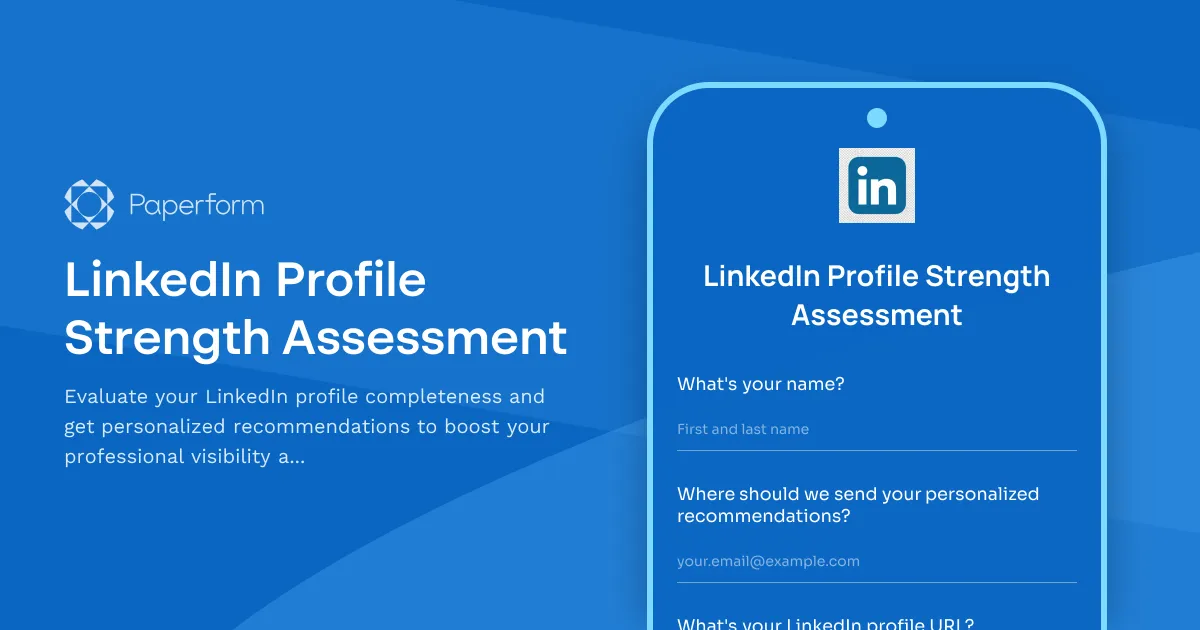 LinkedIn Profile Strength Assessment