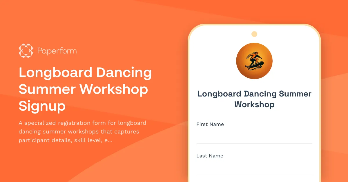 Longboard Dancing Summer Workshop Signup