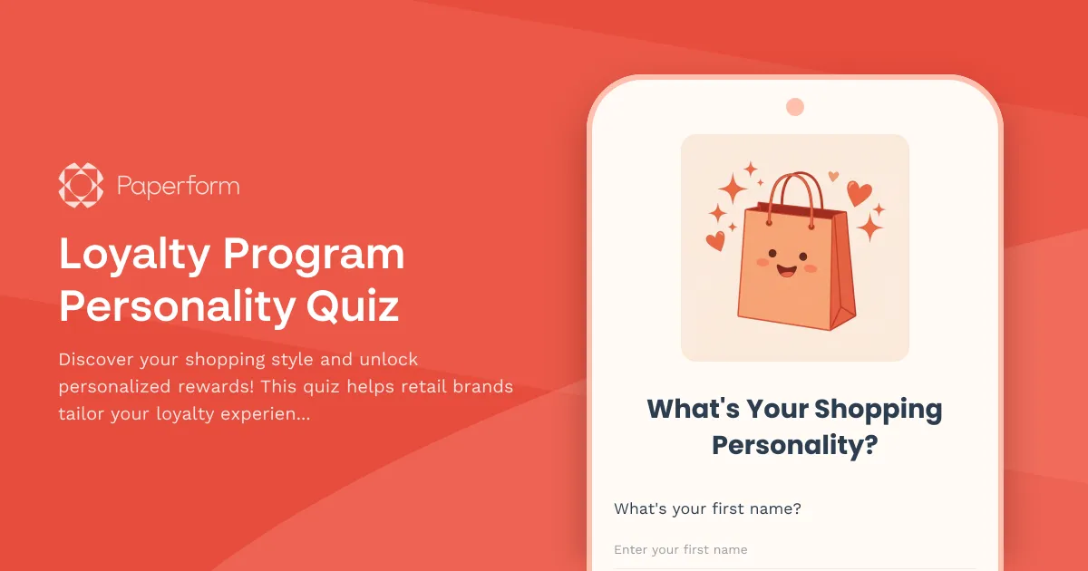 Loyalty Program Personality Quiz