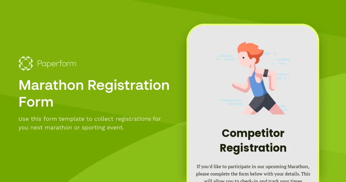 Marathon Registration Form