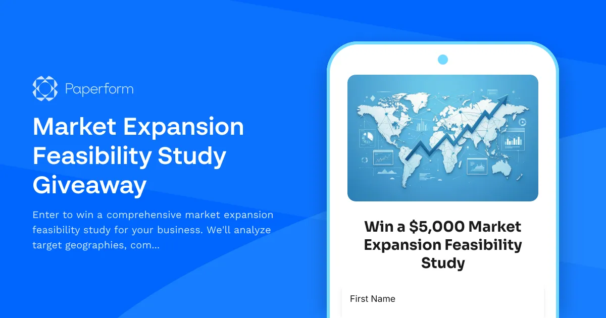 Market Expansion Feasibility Study Giveaway