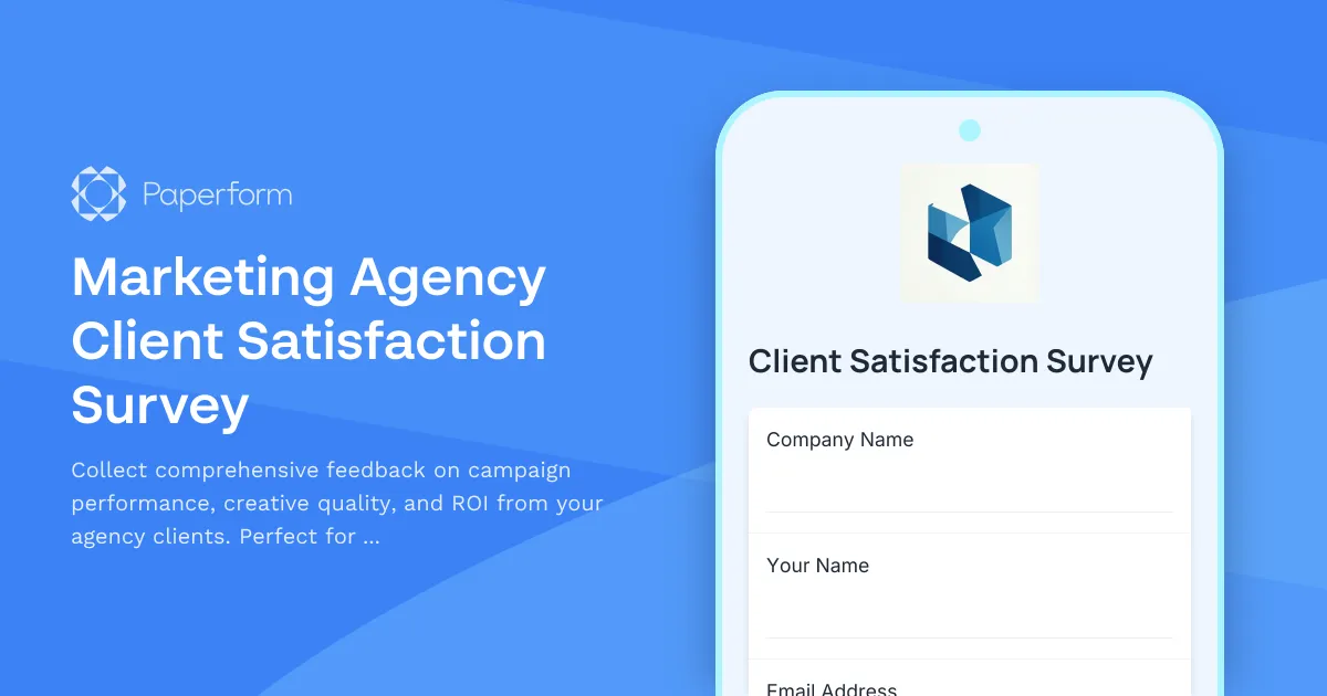 Marketing Agency Client Satisfaction Survey