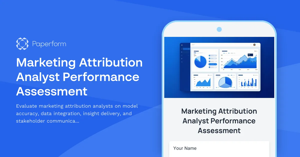 Marketing Attribution Analyst Performance Assessment