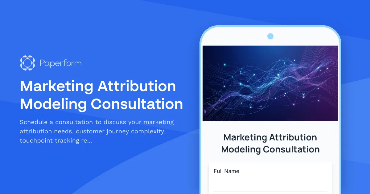 Marketing Attribution Modeling Consultation