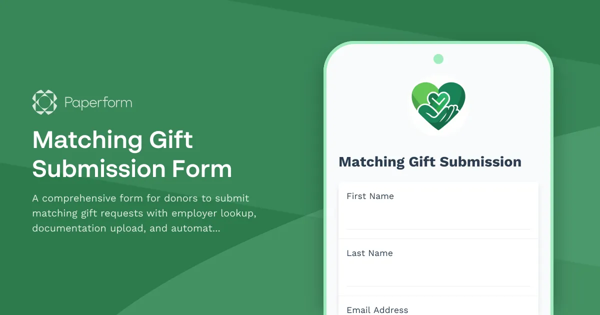 Matching Gift Submission Form