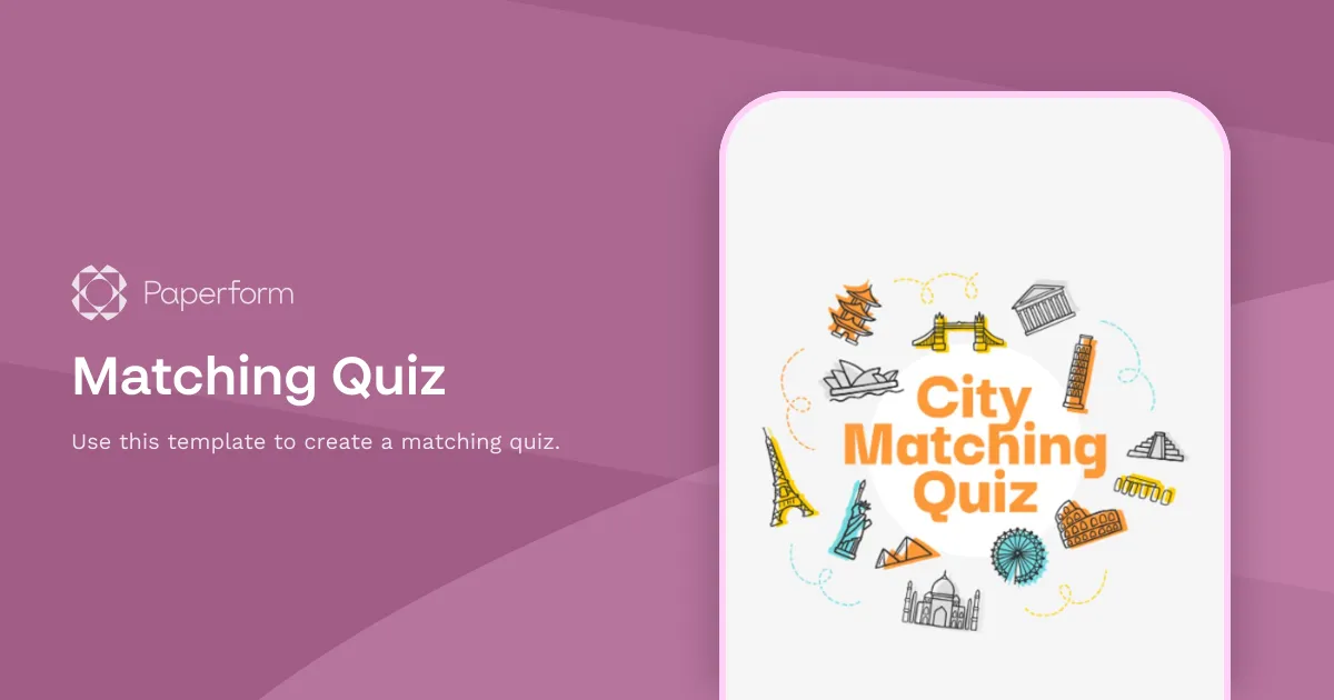 Matching Quiz