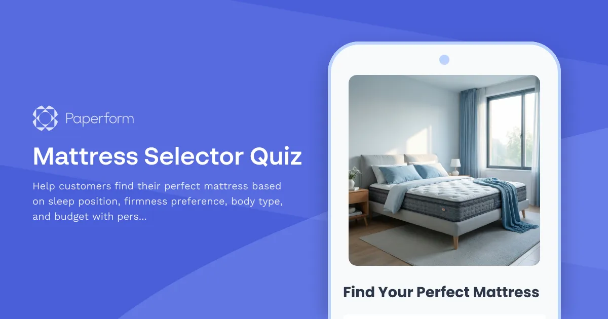 Mattress Selector Quiz
