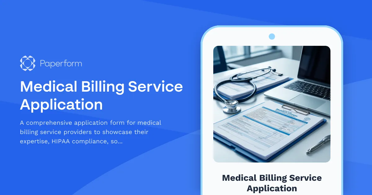 Medical Billing Service Application