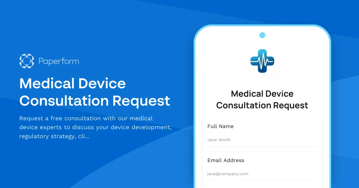 Medical Device Consultation Request