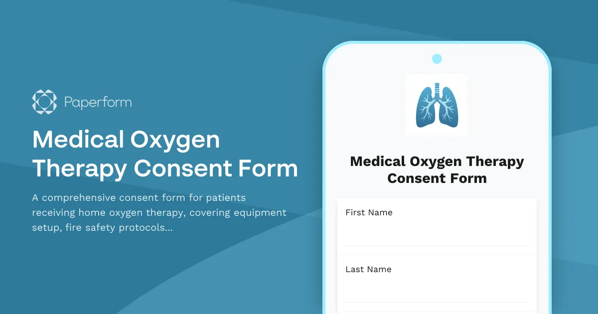 Medical Oxygen Therapy Consent Form