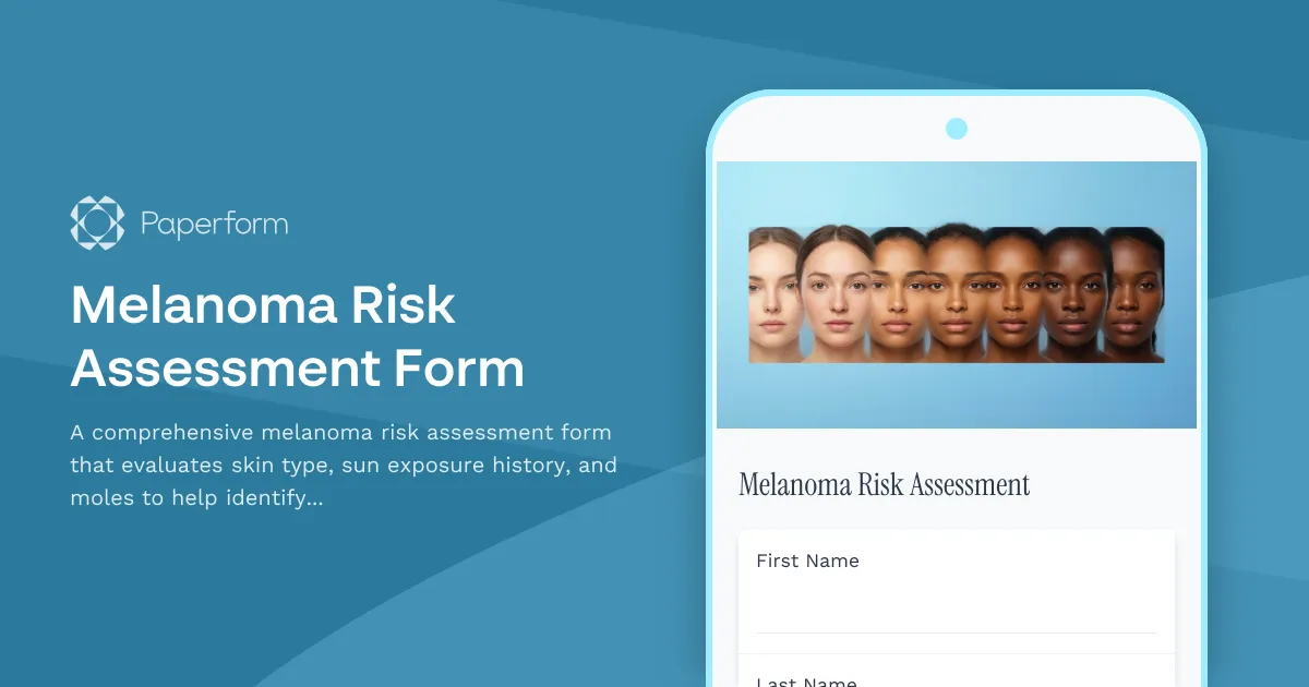 Melanoma Risk Assessment Form
