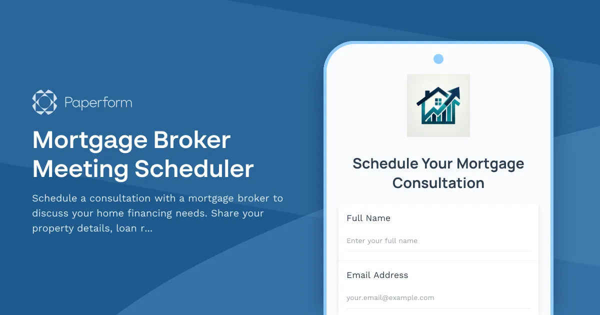 Mortgage Broker Meeting Scheduler