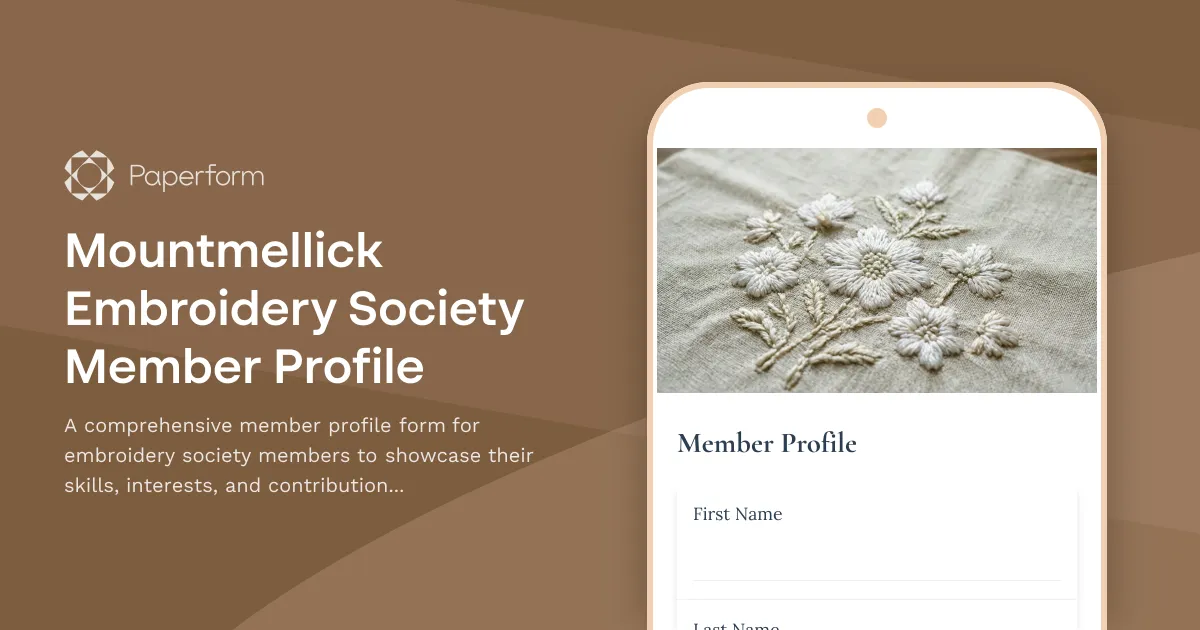 Mountmellick Embroidery Society Member Profile