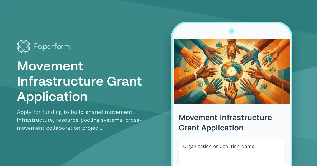 Movement Infrastructure Grant Application