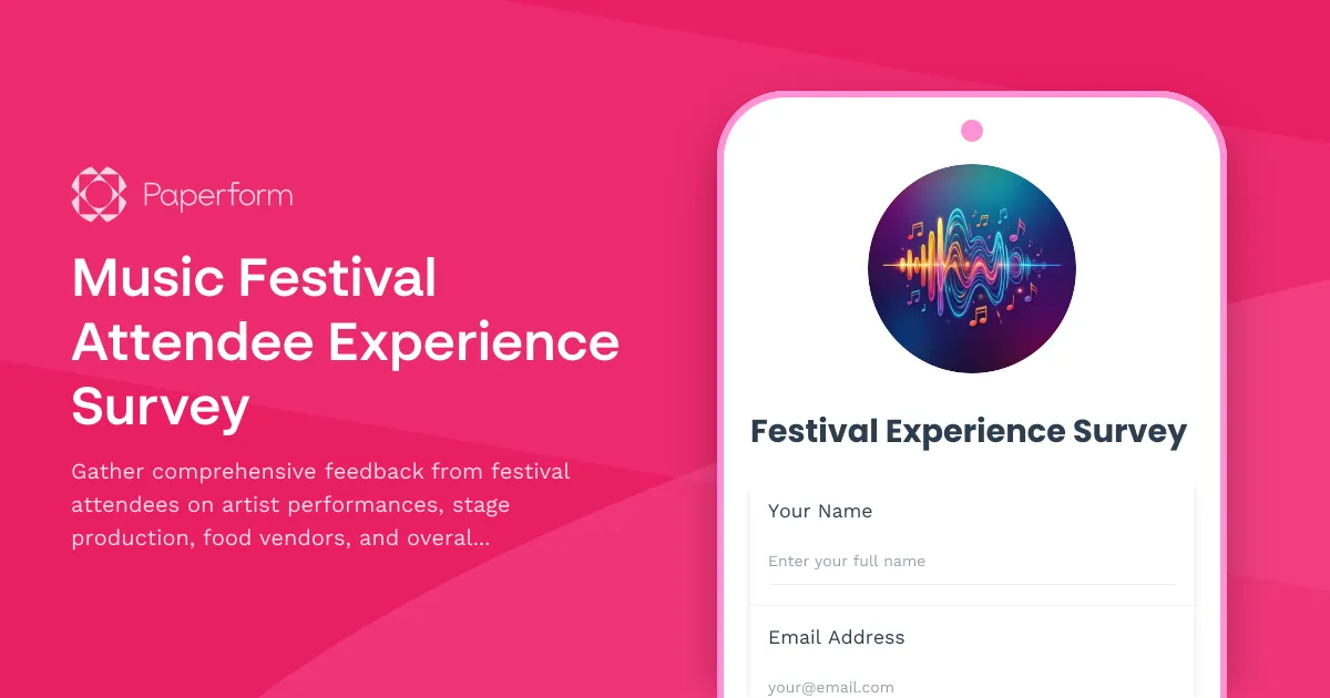 Music Festival Attendee Experience Survey