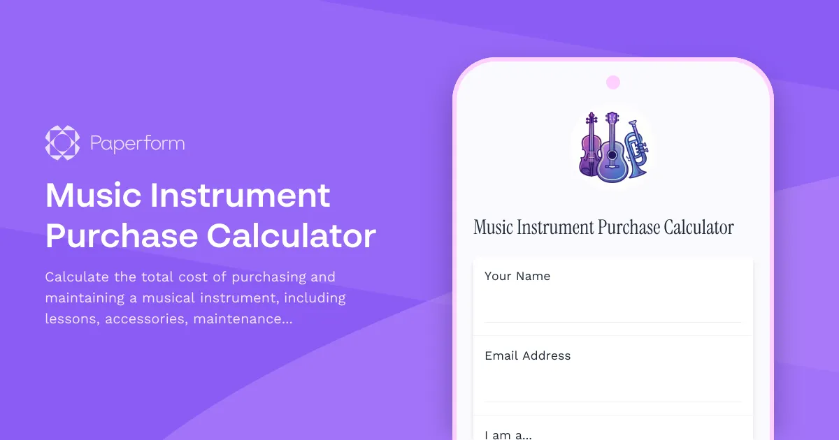 Music Instrument Purchase Calculator