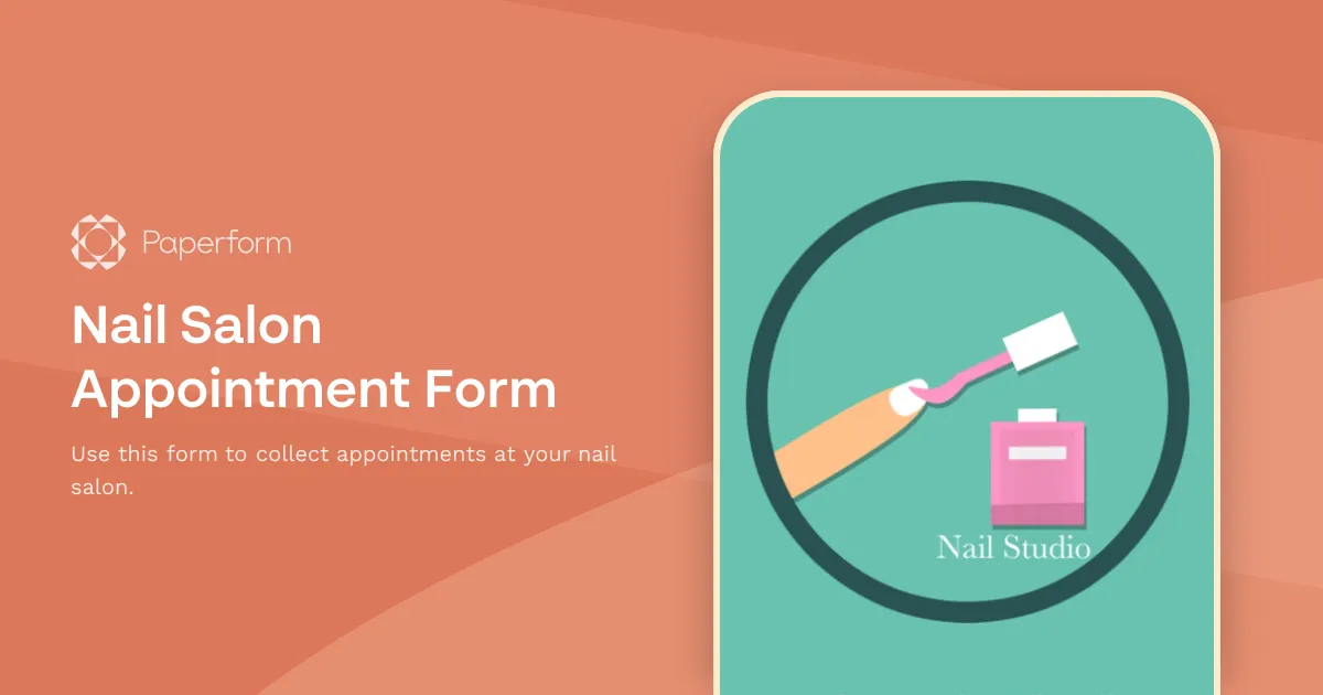 Nail Salon Appointment Form