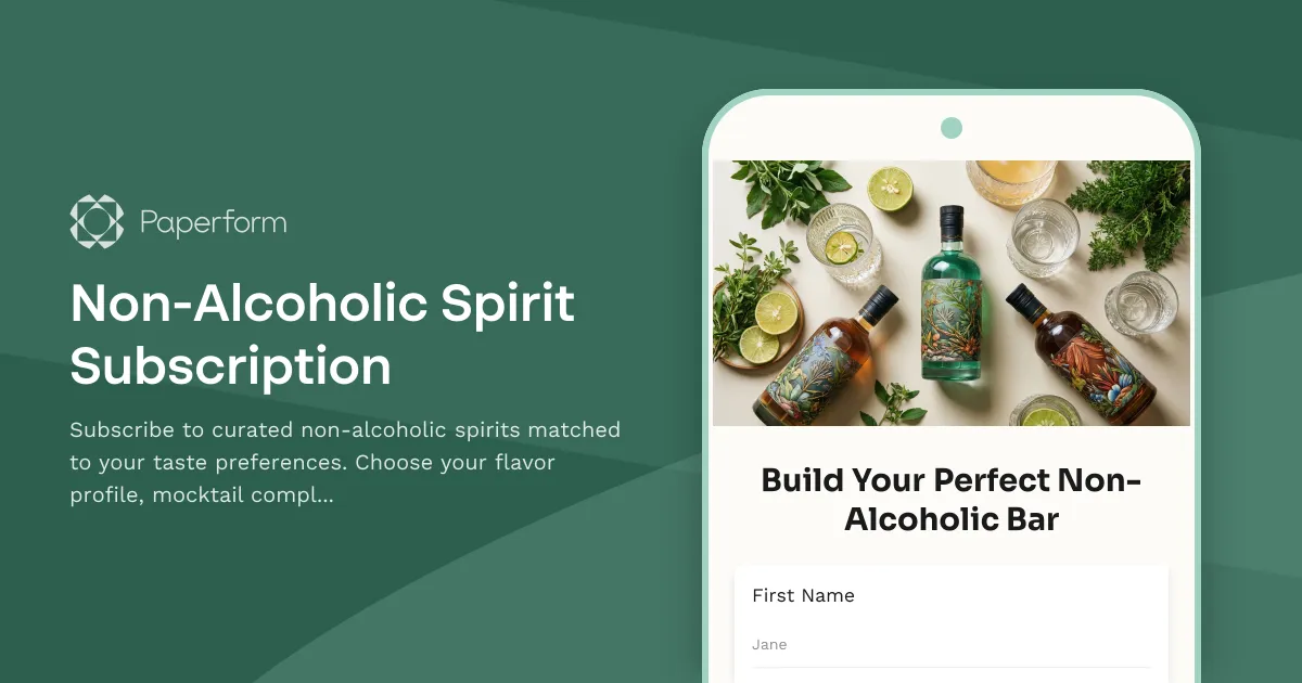Non-Alcoholic Spirit Subscription