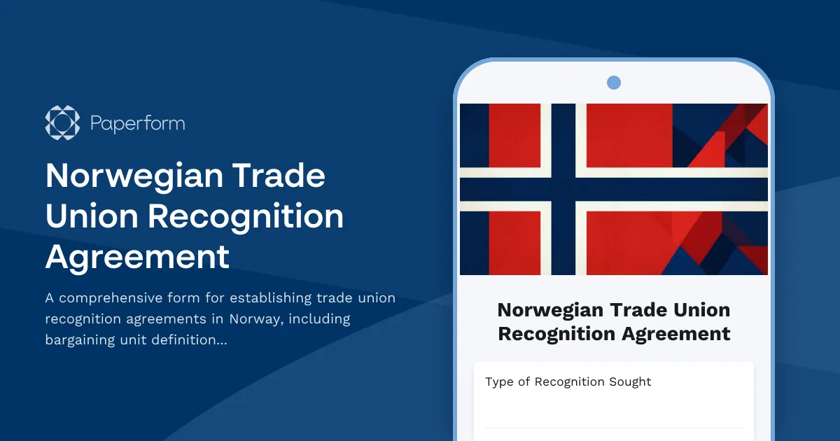 Norwegian Trade Union Recognition Agreement