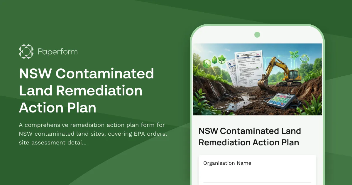NSW Contaminated Land Remediation Action Plan