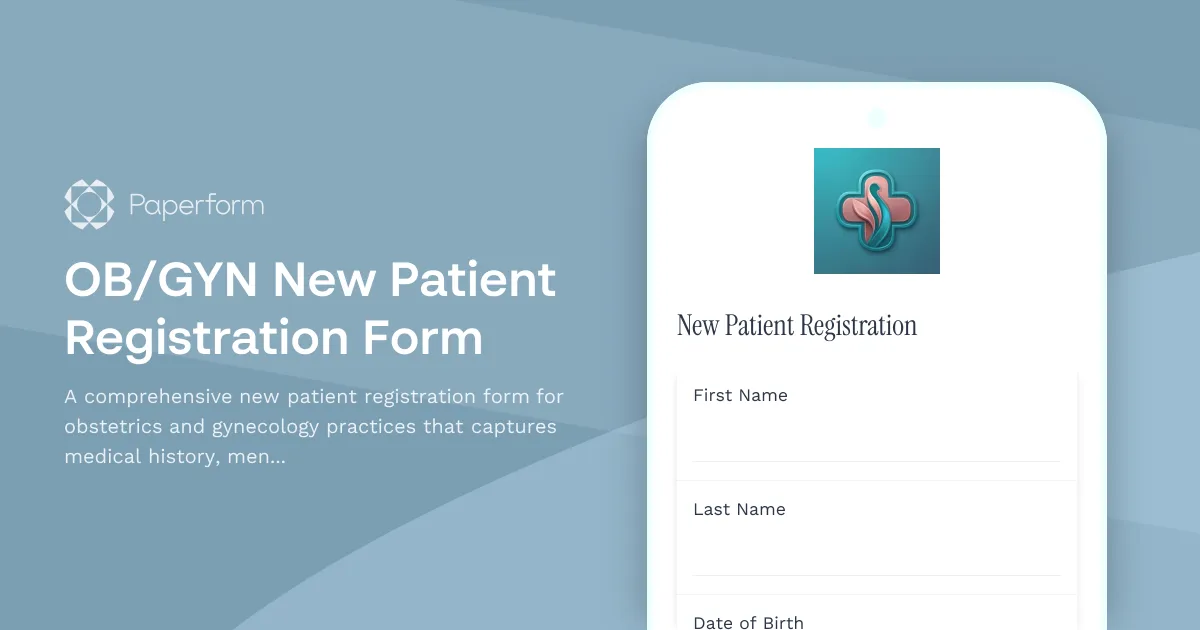 OB/GYN New Patient Registration Form